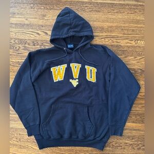 WEST VIRGINIA MOUNTAINEERS VINTAGE (OVB) WVU Black Hoodie Sweater Embroidered